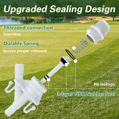 KPALAG valve with dual NBR seals for secure water flow.