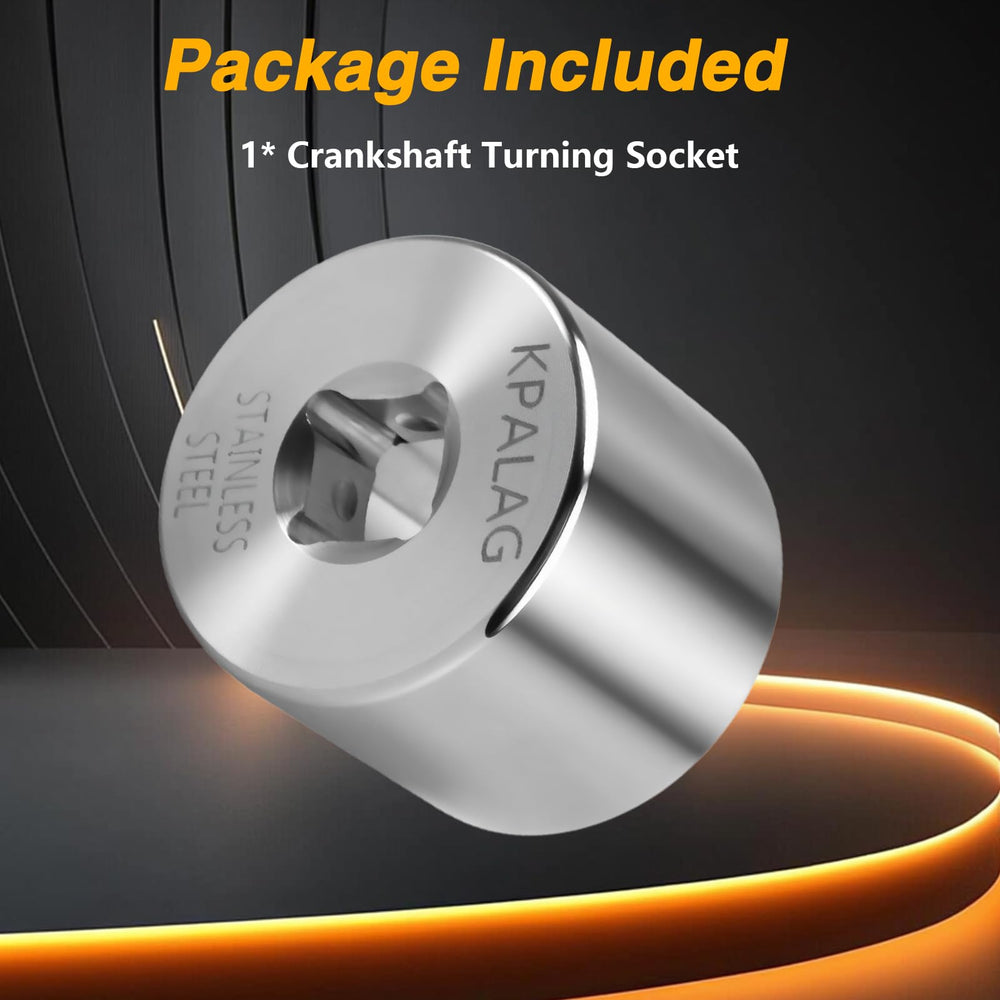 KPALAG SBC crank turning socket packaged, ready for engine maintenance.