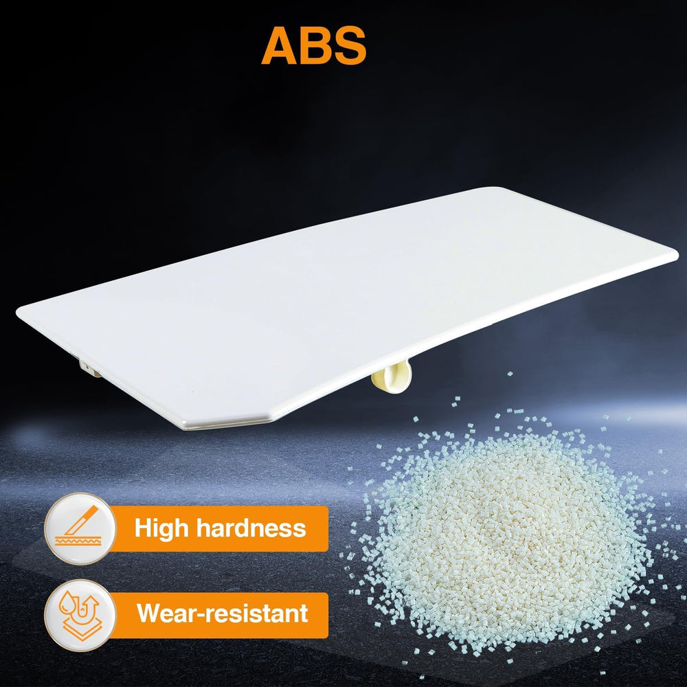 KPALAG white fuel fill door surface finish close-up — smooth, paint-ready look.