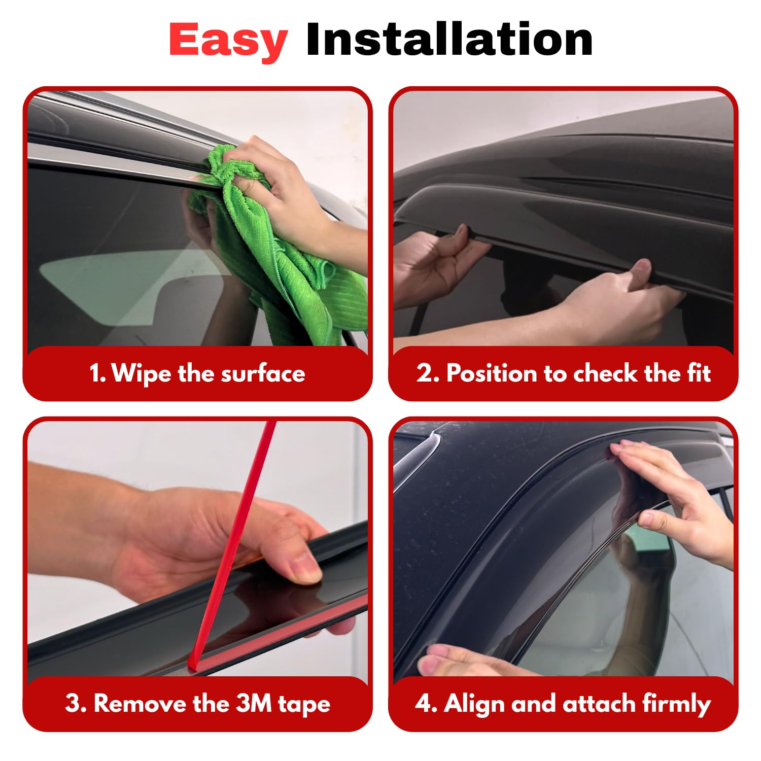 KPY rain guards provide all-weather durability for daily drives.