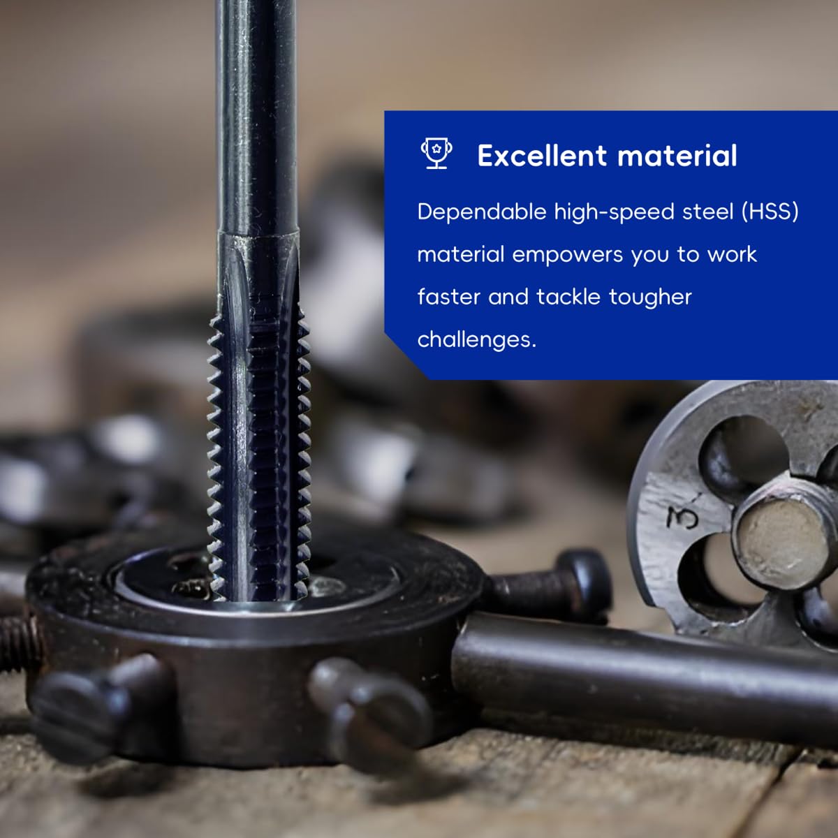 KPY LS head bolt thread cleaning restores clean, debris-free threads