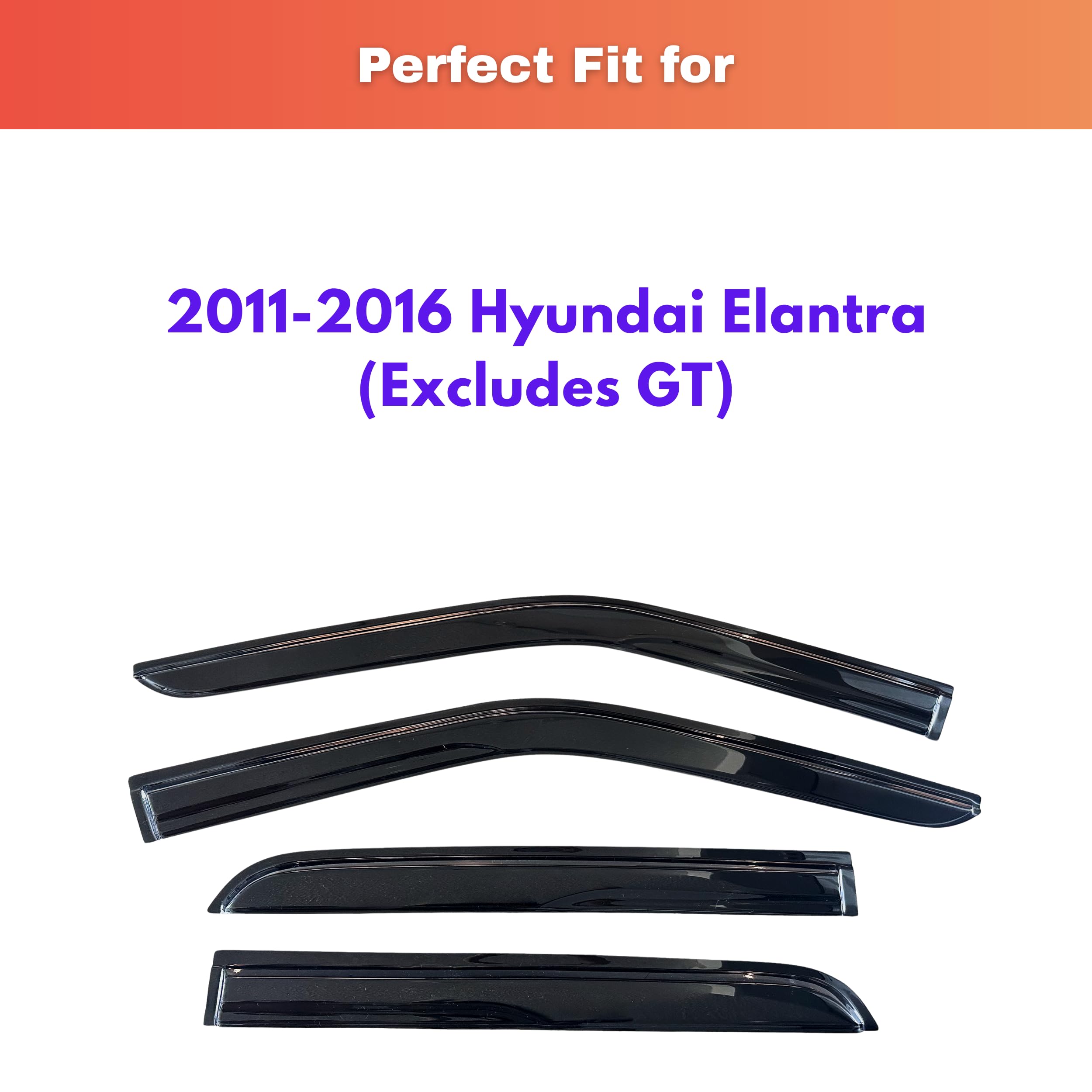 KPY Elantra guards highlight durable UV-scratch resistance for long-lasting use