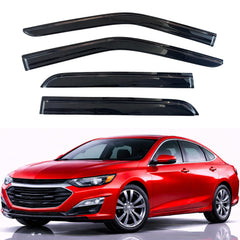 KPY Malibu front-left rain guard allows fresh air while keeping rain out.