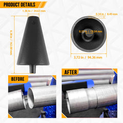 Krenlory 32000 large-end shaper reshapes bent or flared pipe sections