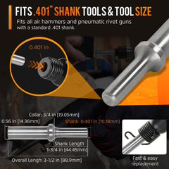 Krenlory solid steel construction supports heavy-duty riveting tasks.