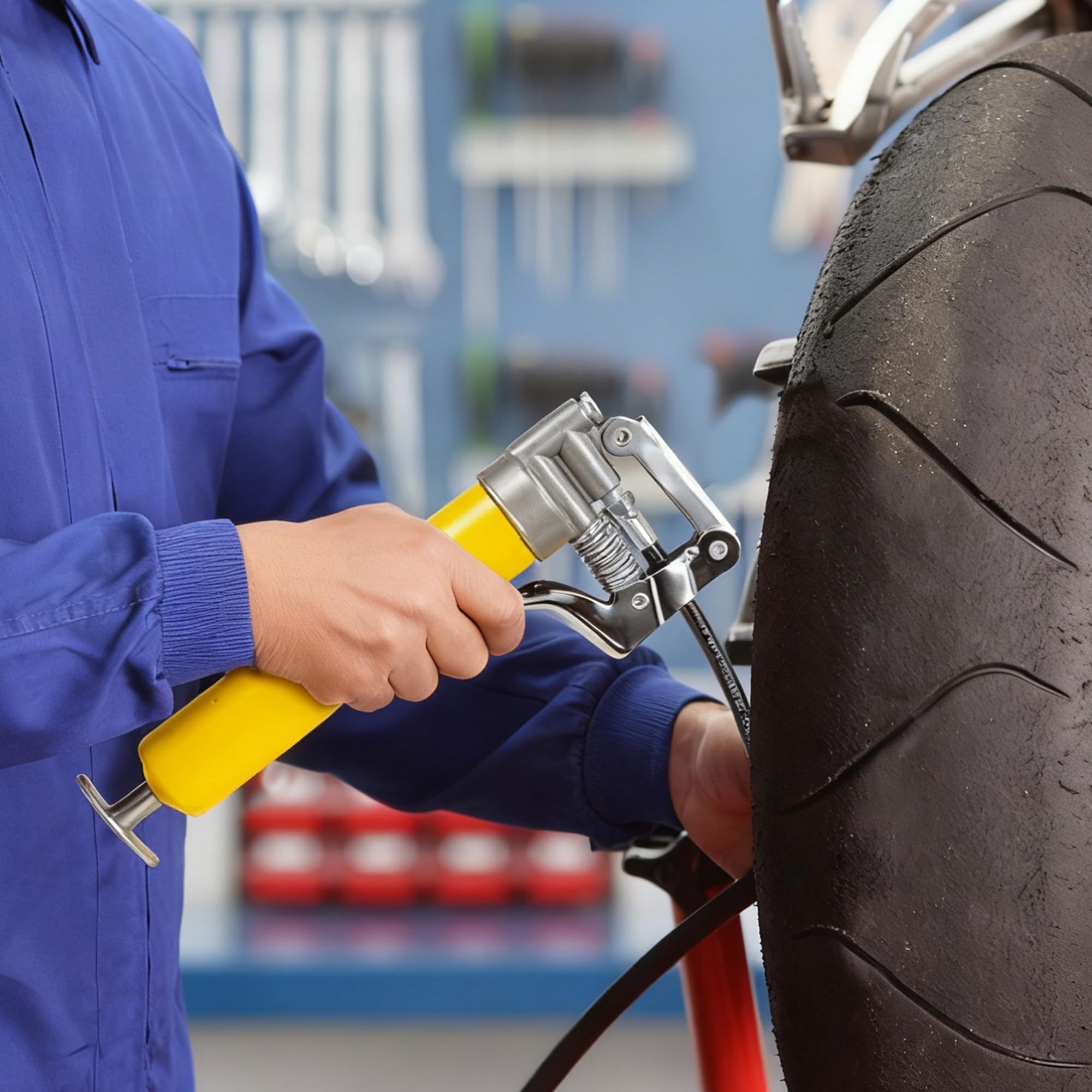 KRETLAW sharp nozzle provides focused grease application.