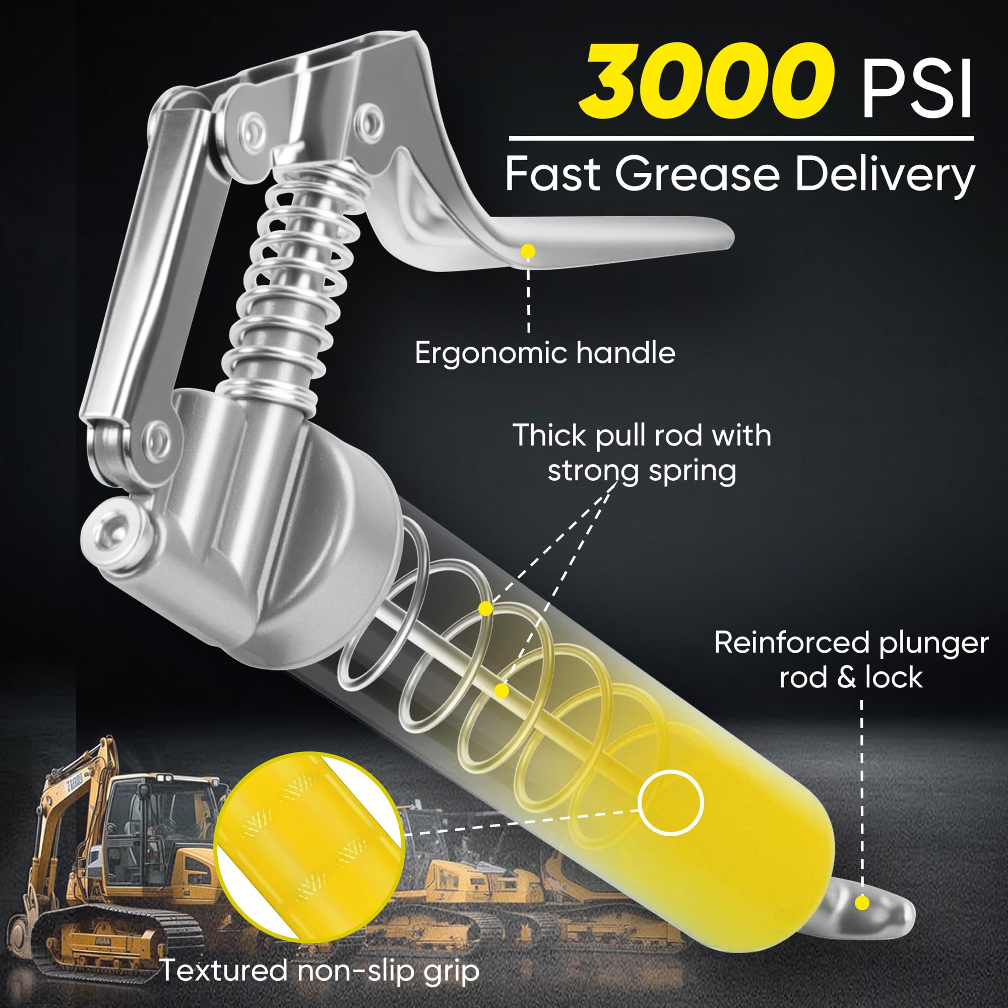 KRETLAW 3oz grease cartridge for quick, clean replenishment.