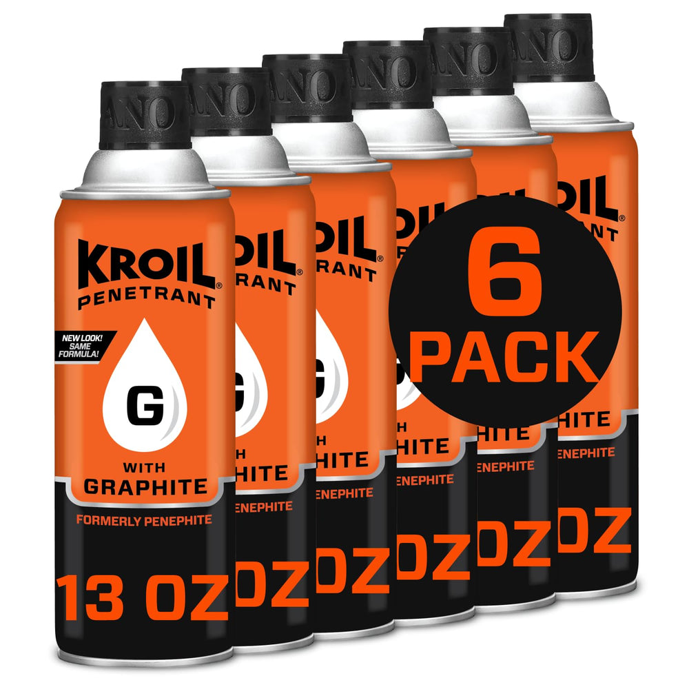 Kroil Penetrant Penephite bottle label highlights rust penetration and protection for metal parts.