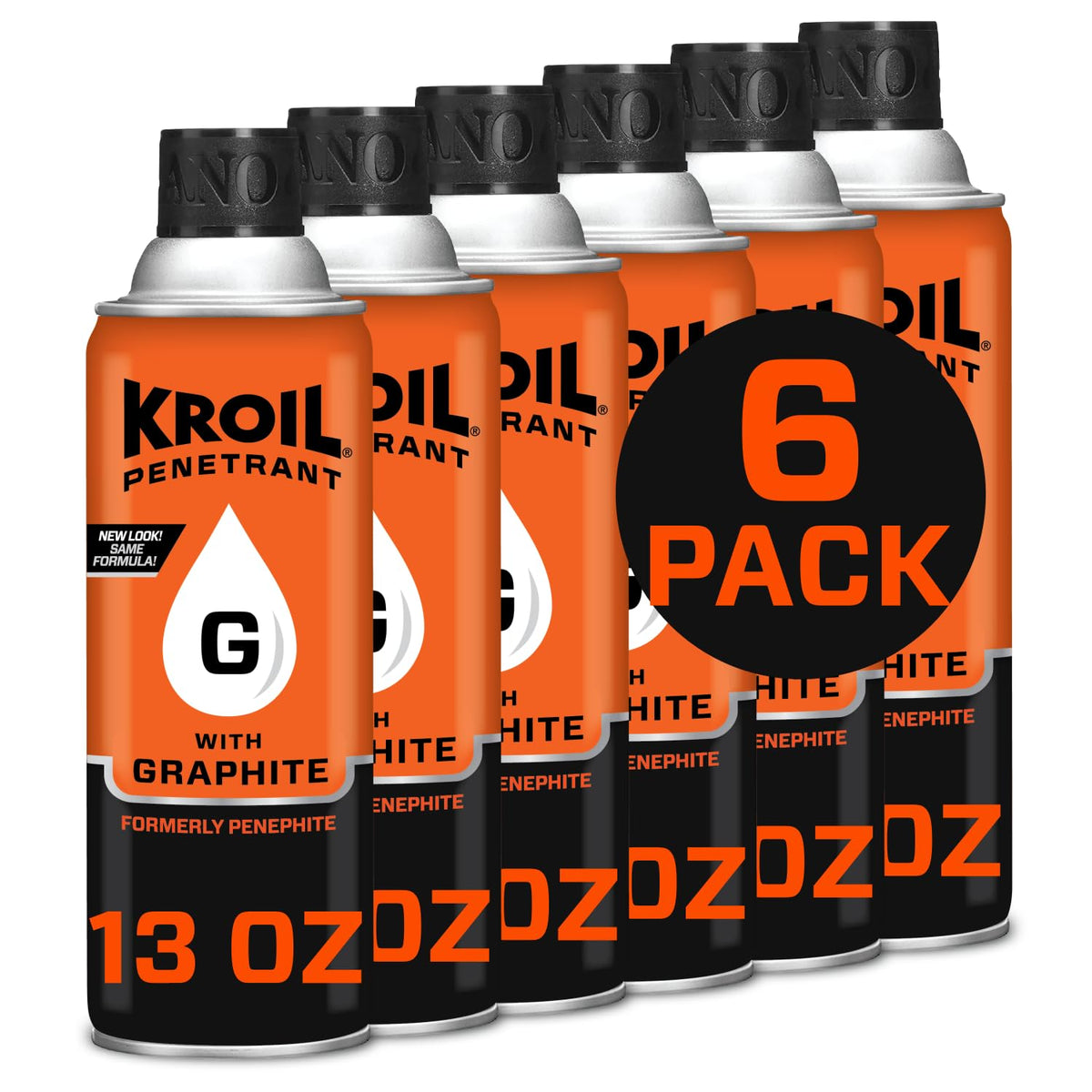 Kroil Penetrant Penephite bottle label highlights rust penetration and protection for metal parts.