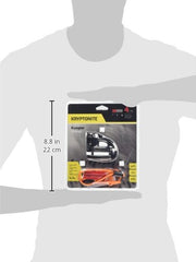 Kryptonite Keeper 5-S2 Disc Lock chrome with orange reminder cable prevents ride-away