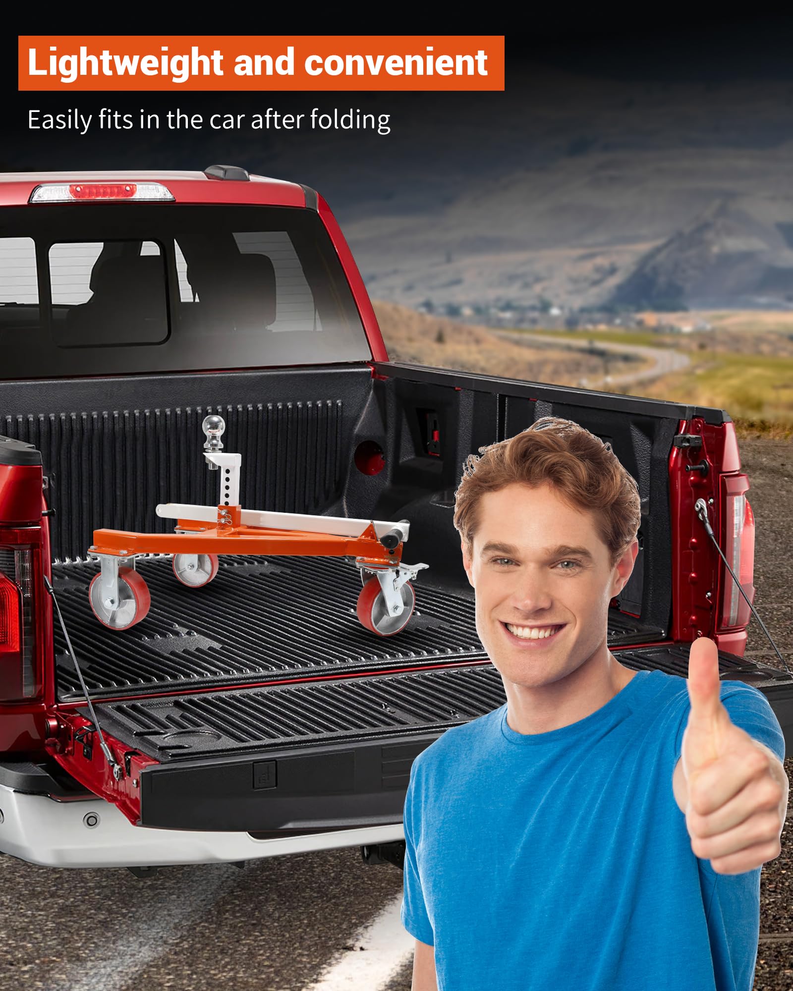 Krysolad trailer dolly easy-assembly saves time during setup.