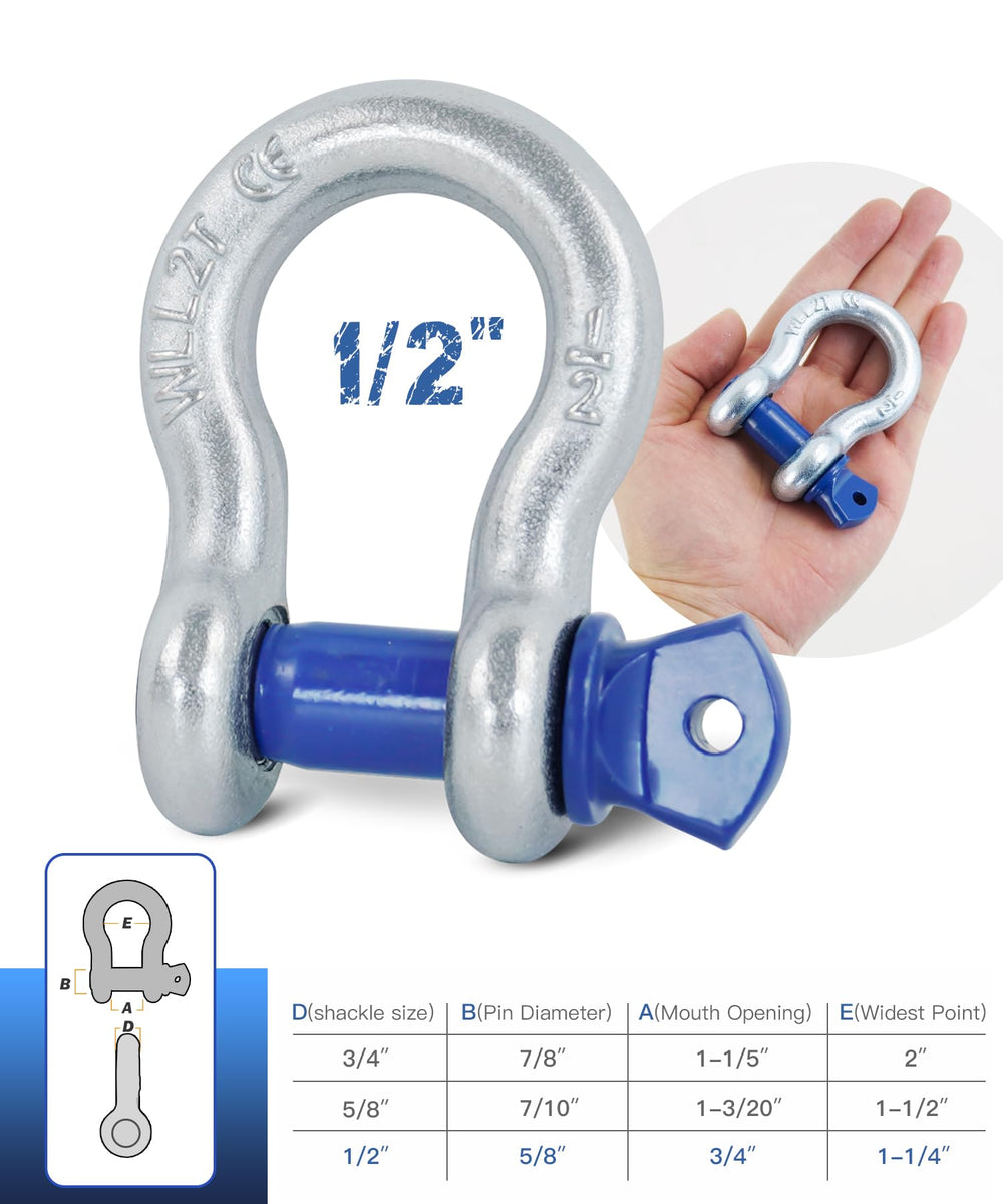 Krytonel shackle with tow strap demonstrates readiness for vehicle towing and recovery.
