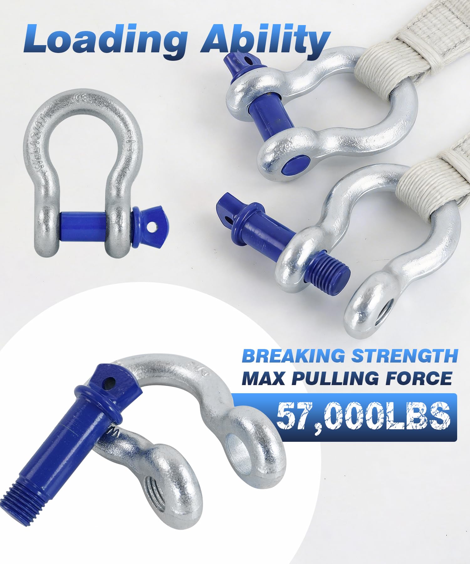 Krytonel corrosion-resistant finish close-up on the shackle