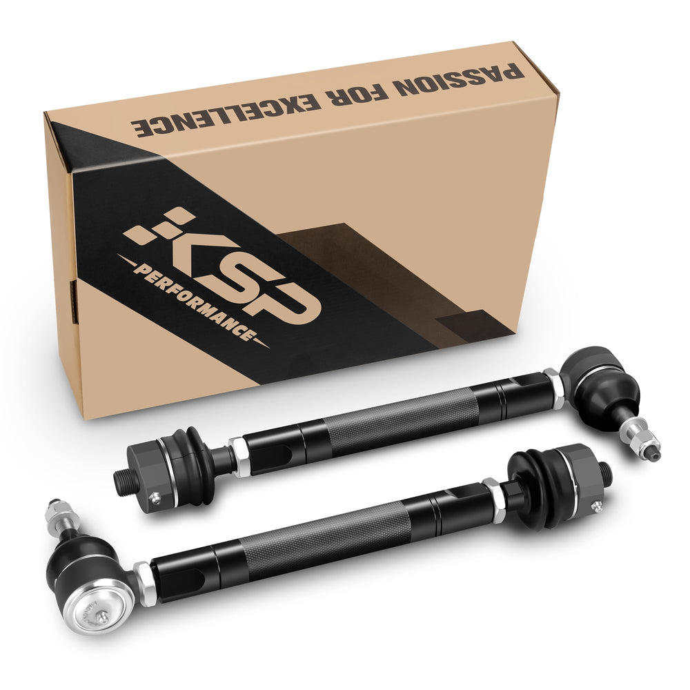 KSP Heavy Duty Tie Rod Ends front-left view showing rugged construction for off-road handling.