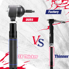 KSP outer-tie-rod close-up with heavy-duty threading for secure fit.