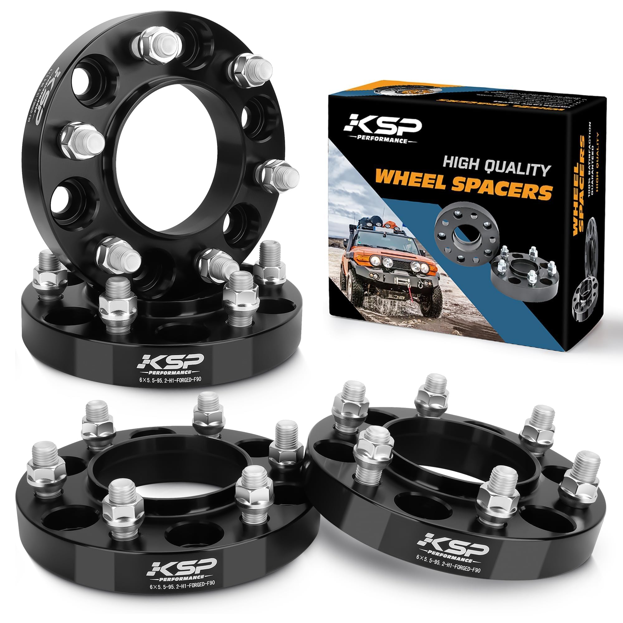 KSP Performance 1-inch spacer installed on a Toyota Tacoma improves stance and clearance.
