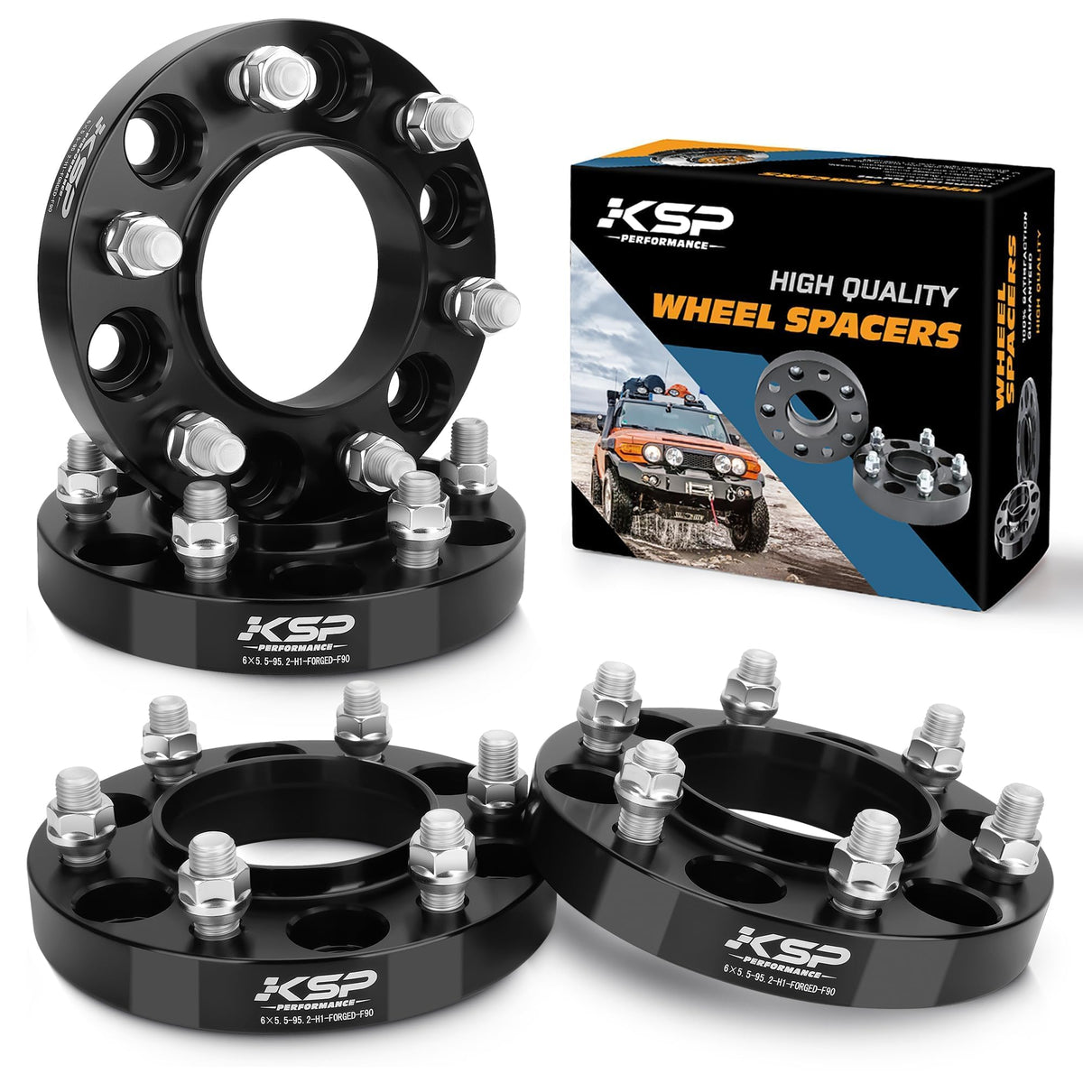 KSP Performance 1-inch spacer installed on a Toyota Tacoma improves stance and clearance.