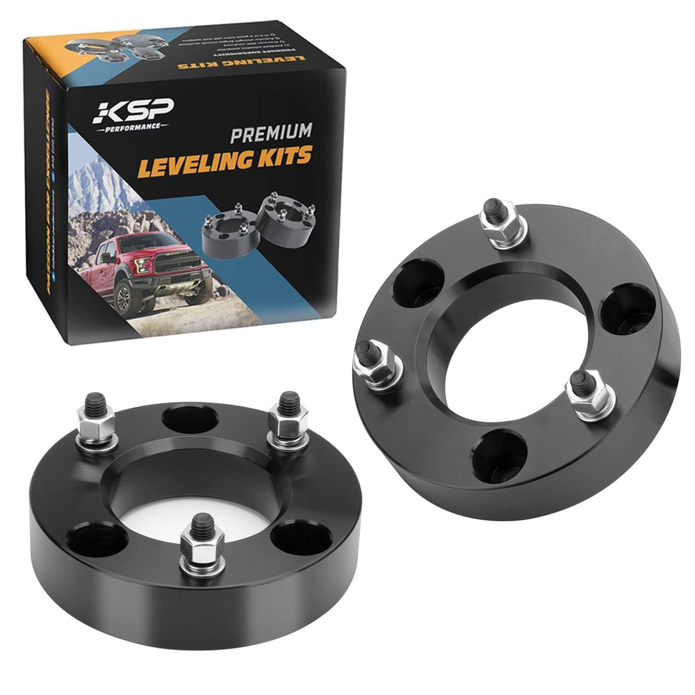 KSP Performance 2in front leveling kit on F-150 front view improves stance and ground clearance.
