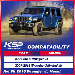 KSP Performance 3in rear lift spacer for Wrangler JK enhances stance and tire fit