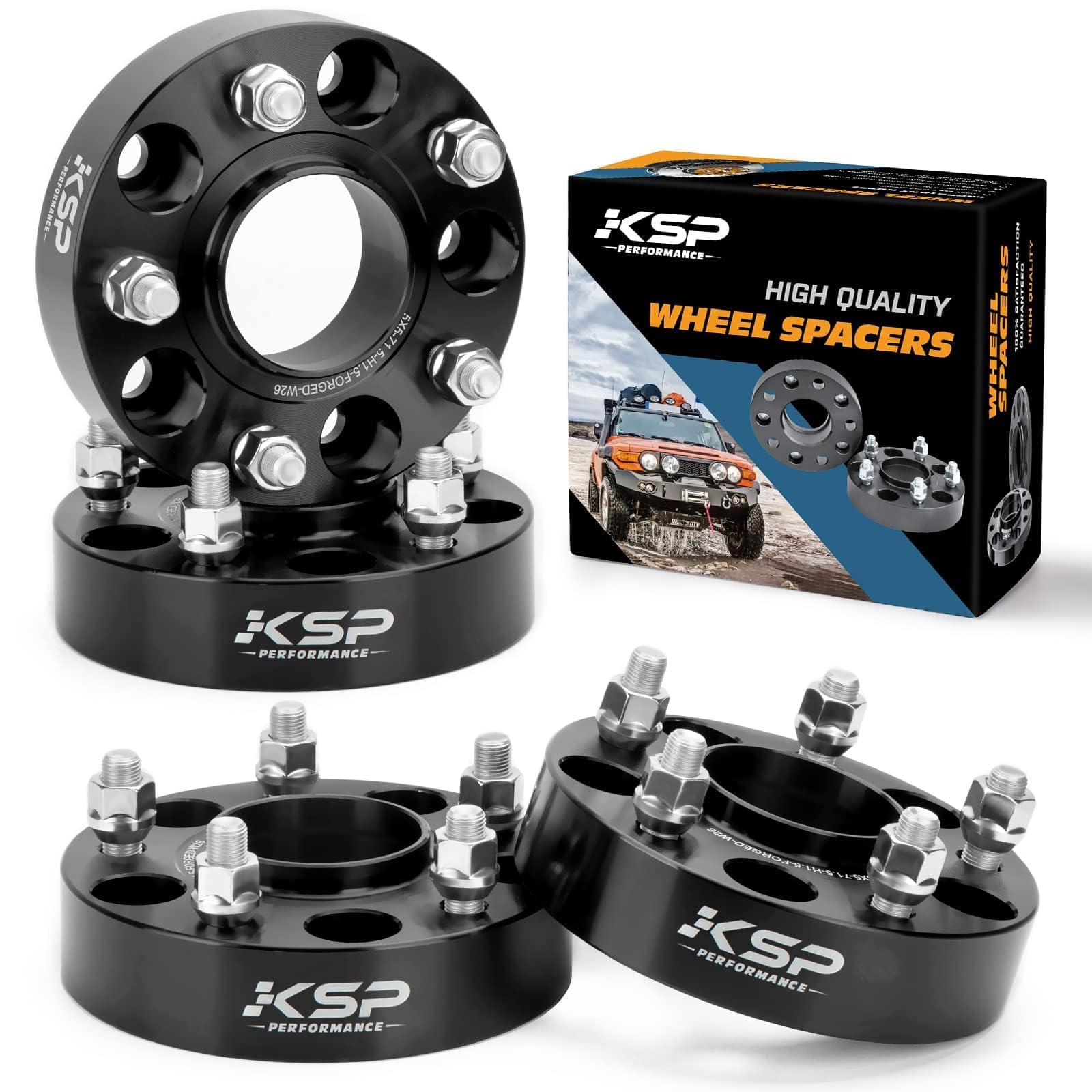 KSP Performance 5x5 wheel spacer overview showing stance and handling potential.
