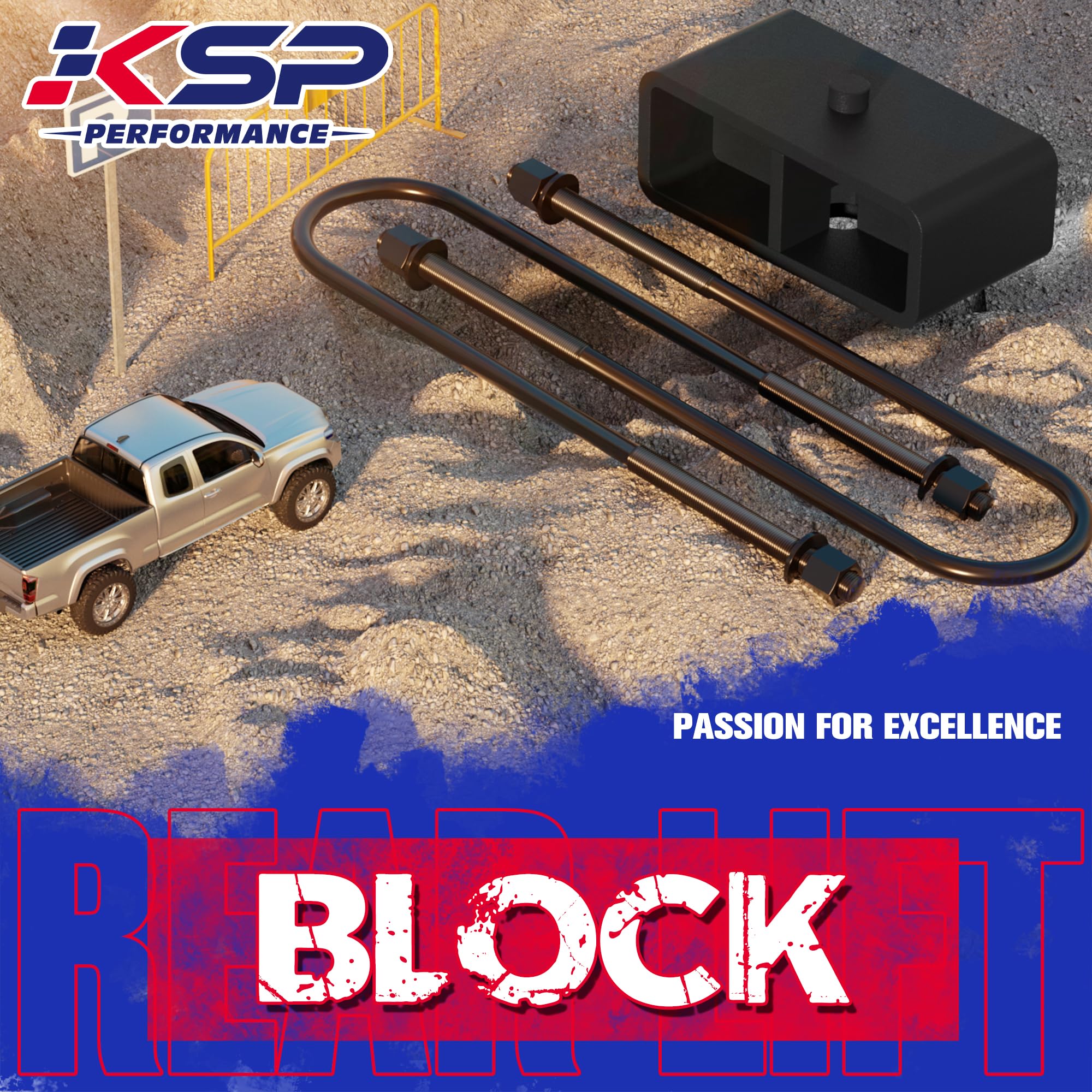 KSP Performance rear lift creates an aggressive stance on Ford trucks
