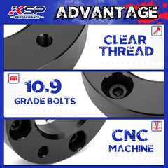 KSP Performance aluminum billet 12-9 grade bolts provide durable, secure mounting