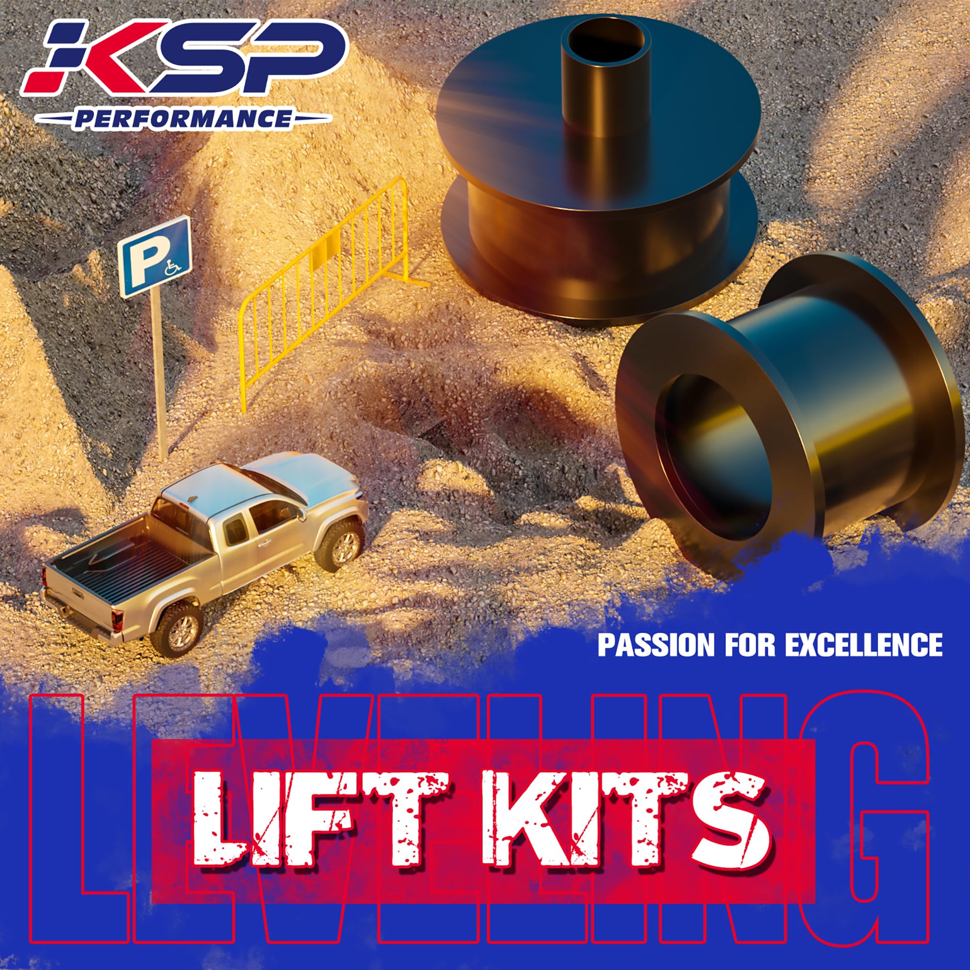 KSP Performance brake line brackets protect lines during lift