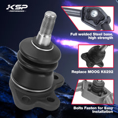 KSP Performance CNC-machined ball joint design offers robust fit and reliability