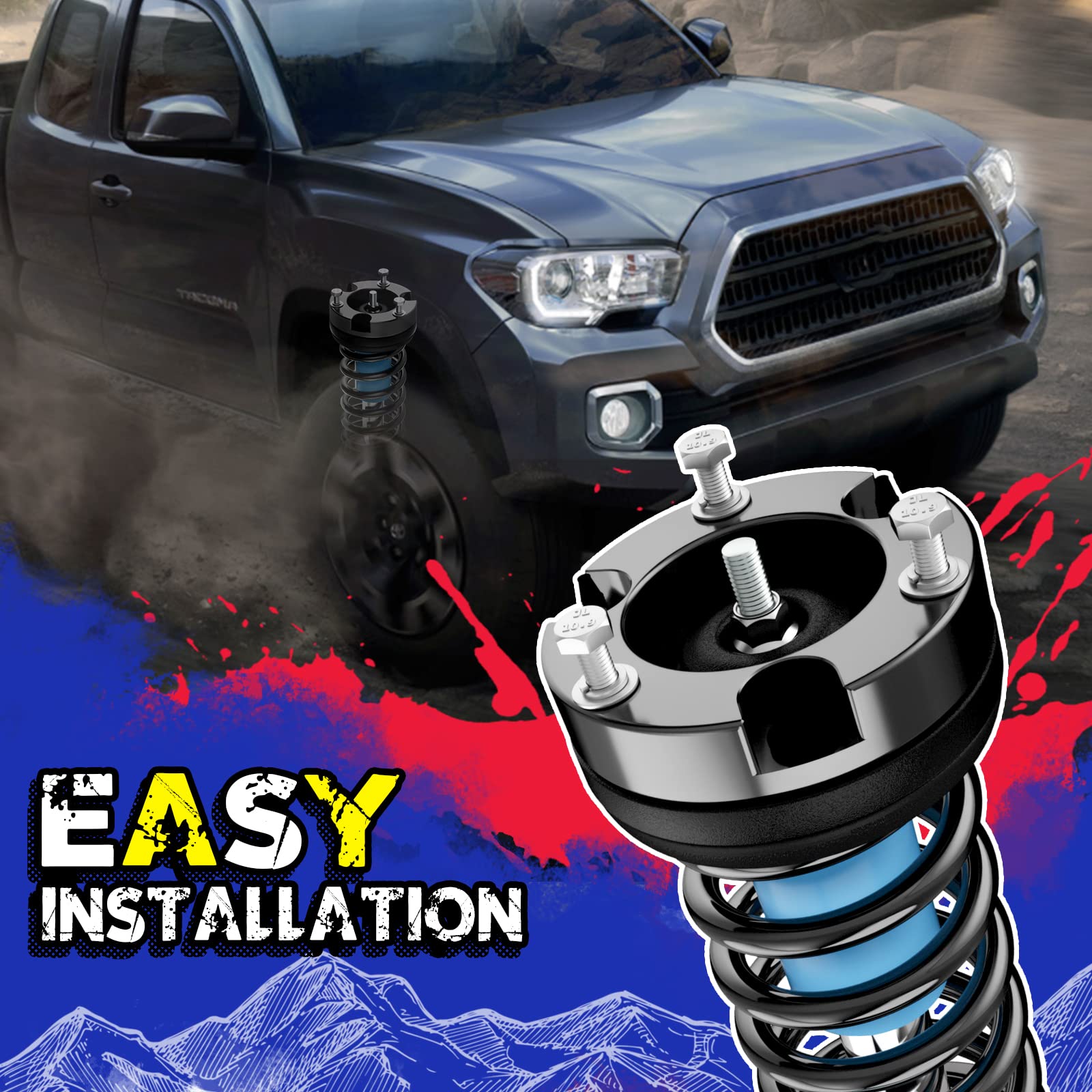 KSP PERFORMANCE compatibility map confirms fit for Tacoma, 4Runner and FJ Cruiser.