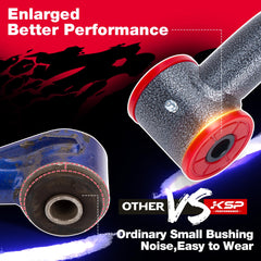 KSP Performance enlarged polyurethane bushing extends service life and smoother alignment