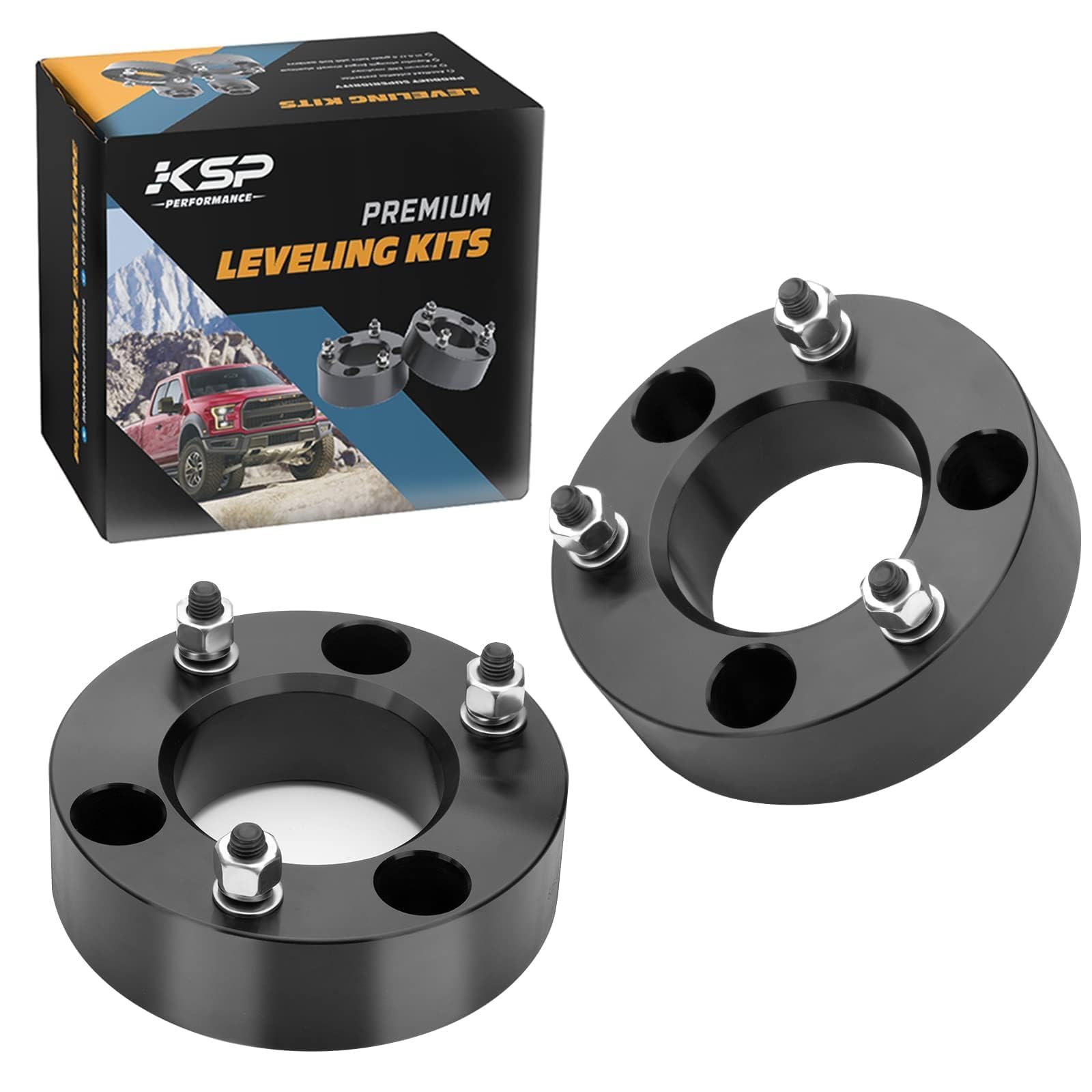 KSP Performance F150 2.5 front leveling kit components ready for install