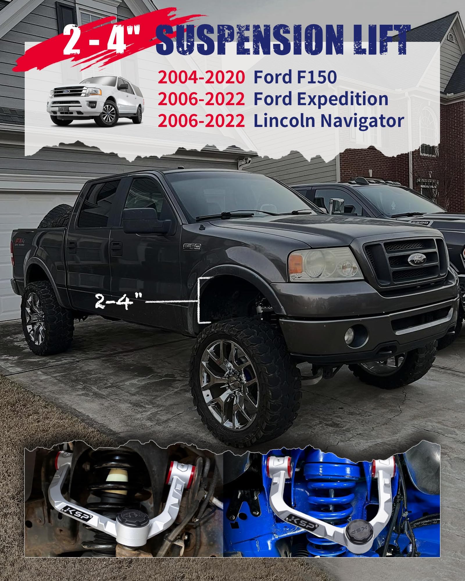 KSP Performance adjustable forged front control arm for suspension