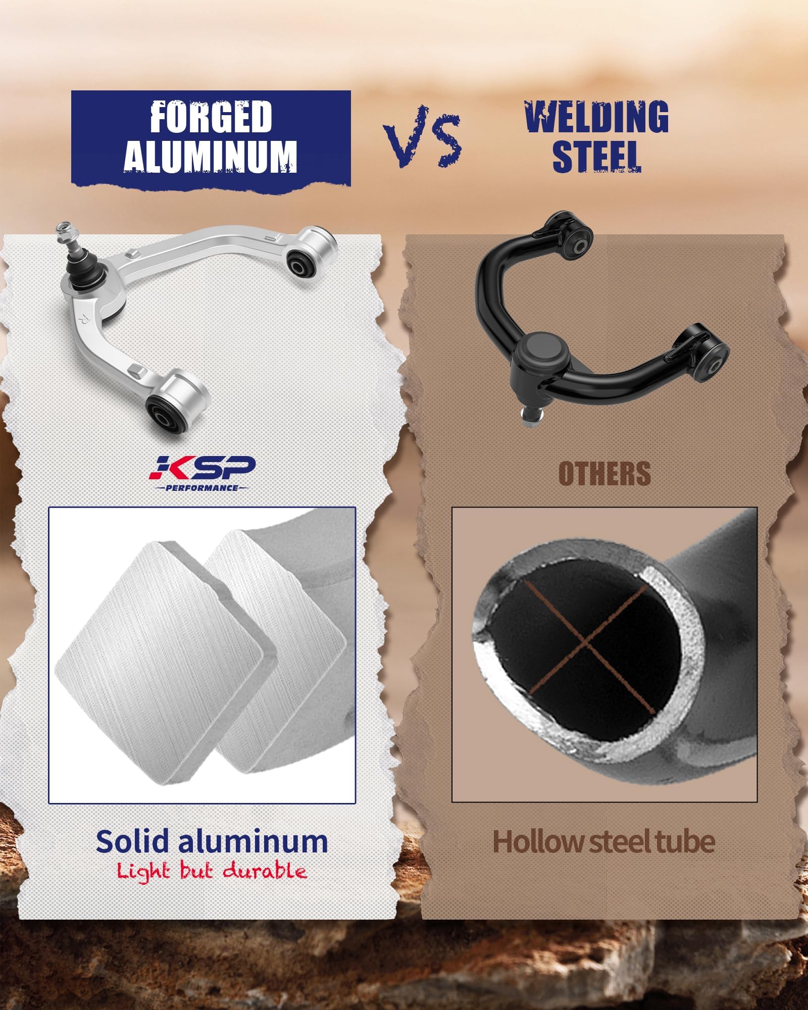 KSP PERFORMANCE f150 UCA tower dust cover shields components from wear