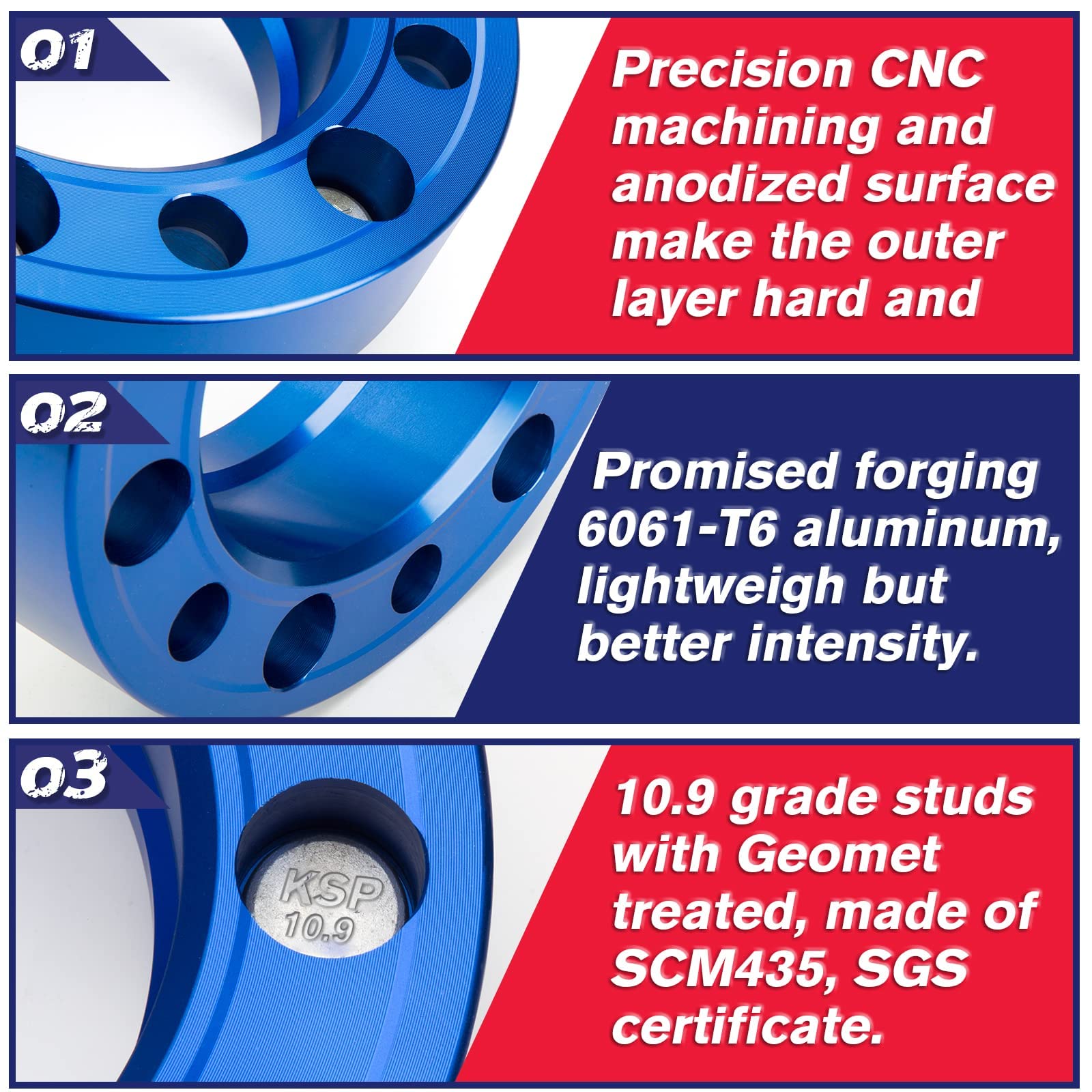 KSP Performance hub bore detail highlights 78.1mm compatibility.