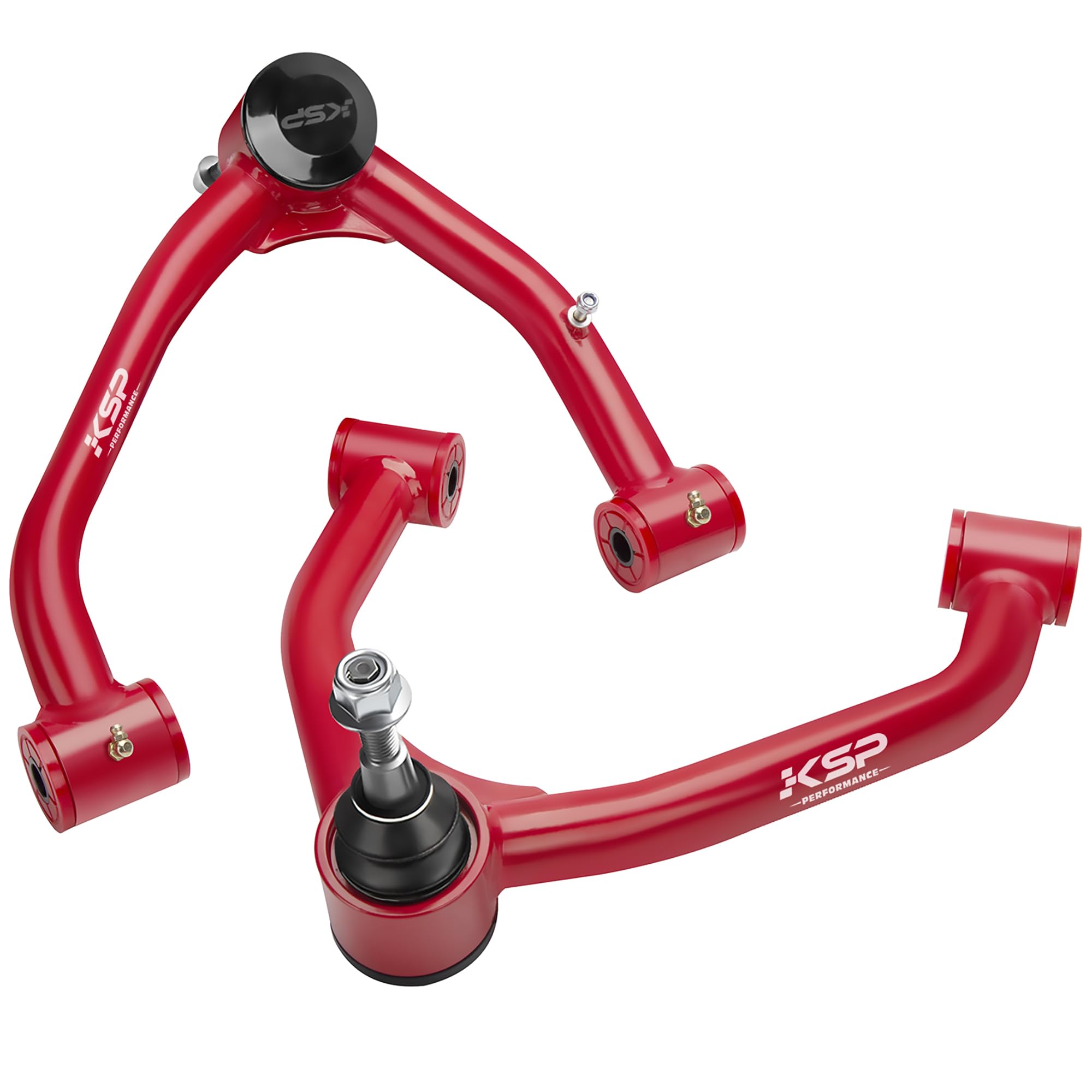 KSP Performance front upper control arm with ball joint red assembly for precise steering