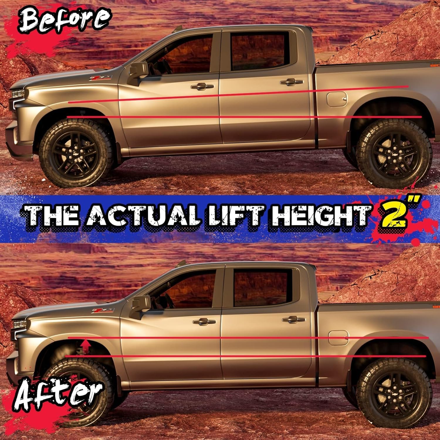 KSP Performance ground clearance boost enables room for larger tires