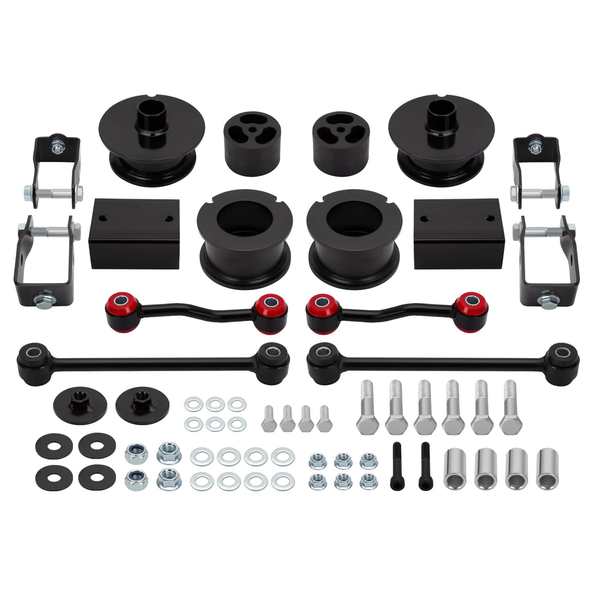 KSP PERFORMANCE Jeep Wrangler JL 2.5in front leveling kit enhances ground clearance for rugged trails