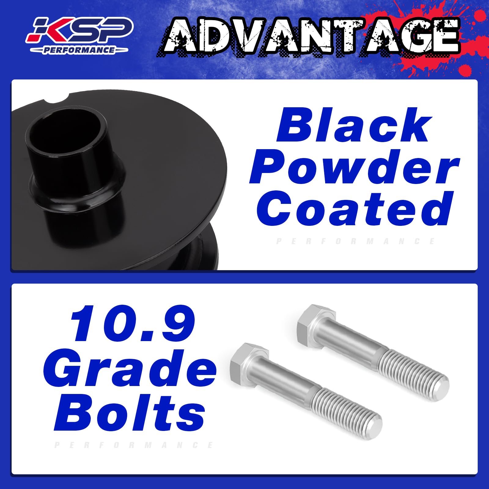 KSP PERFORMANCE coil spring spacers add reliable lift while preserving ride quality