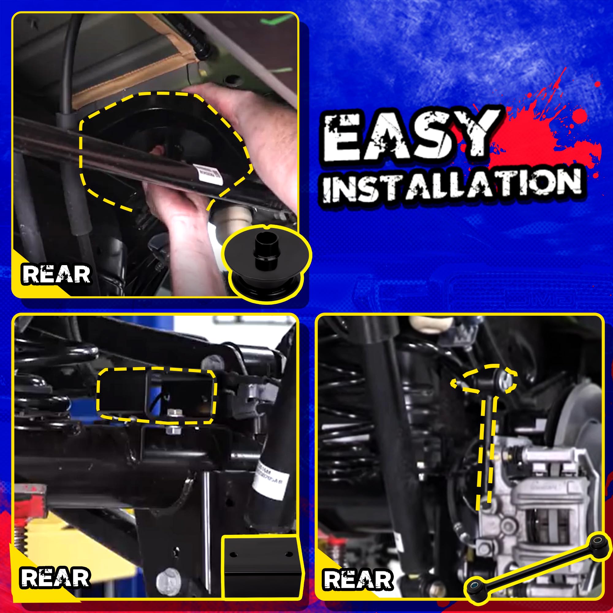 KSP PERFORMANCE grade 10.9 lug bolts secure the lift components