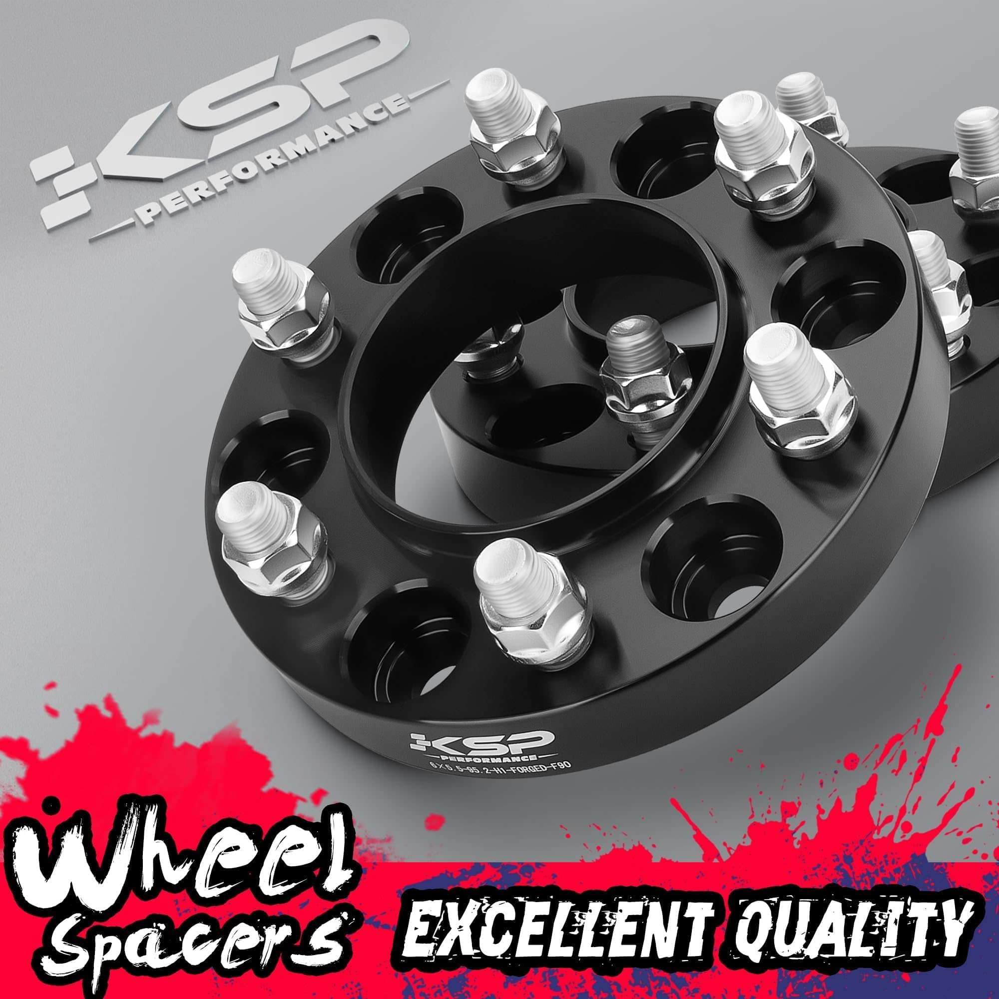 KSP Performance four-piece kit includes lug nuts and instruction manual.
