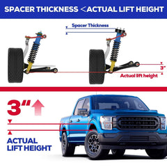 KSP PERFORMANCE Mark LT spacer kit boosts ground clearance for rough terrain.