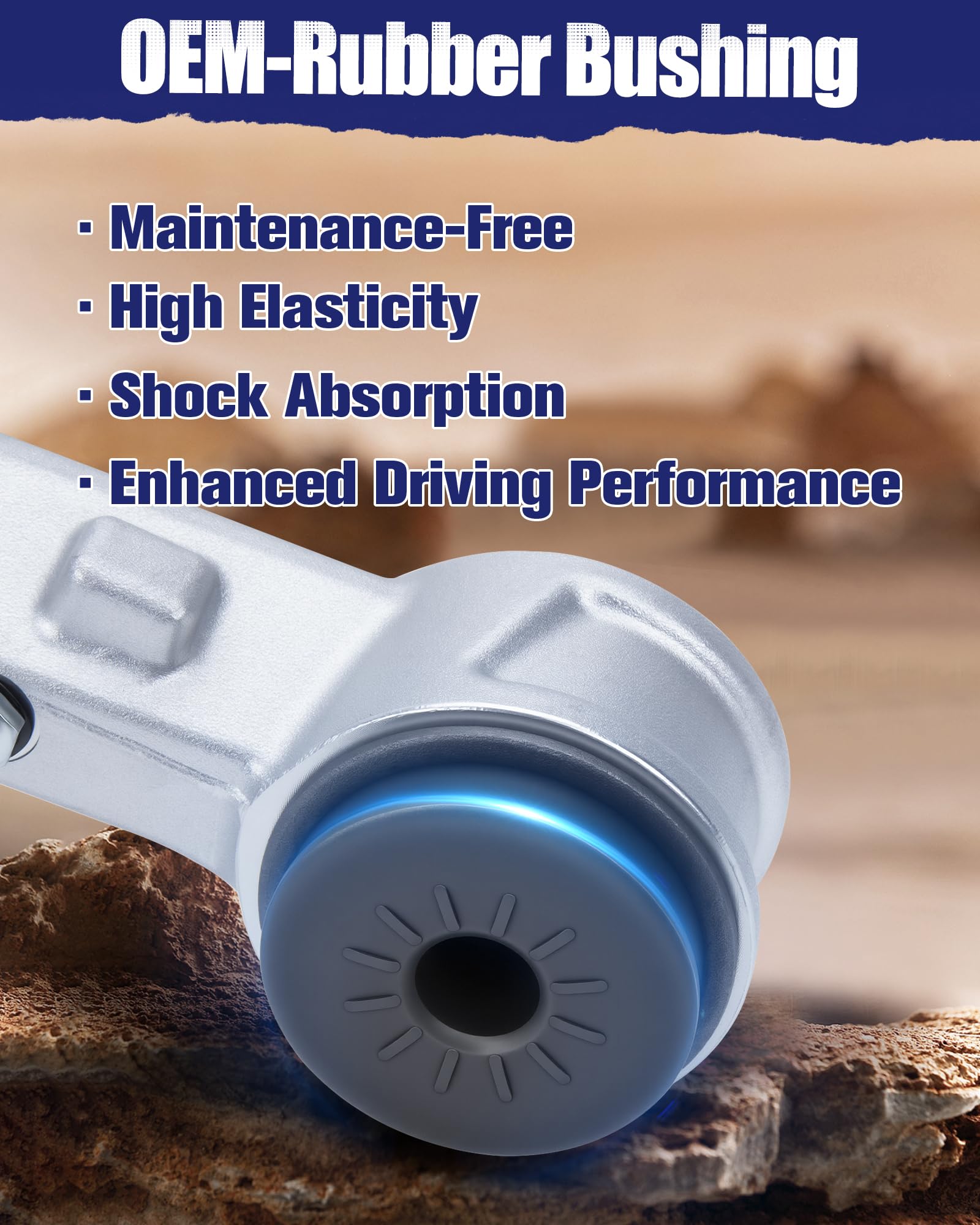 KSP Performance oe-style rubber bushing closeup demonstrates vibration damping
