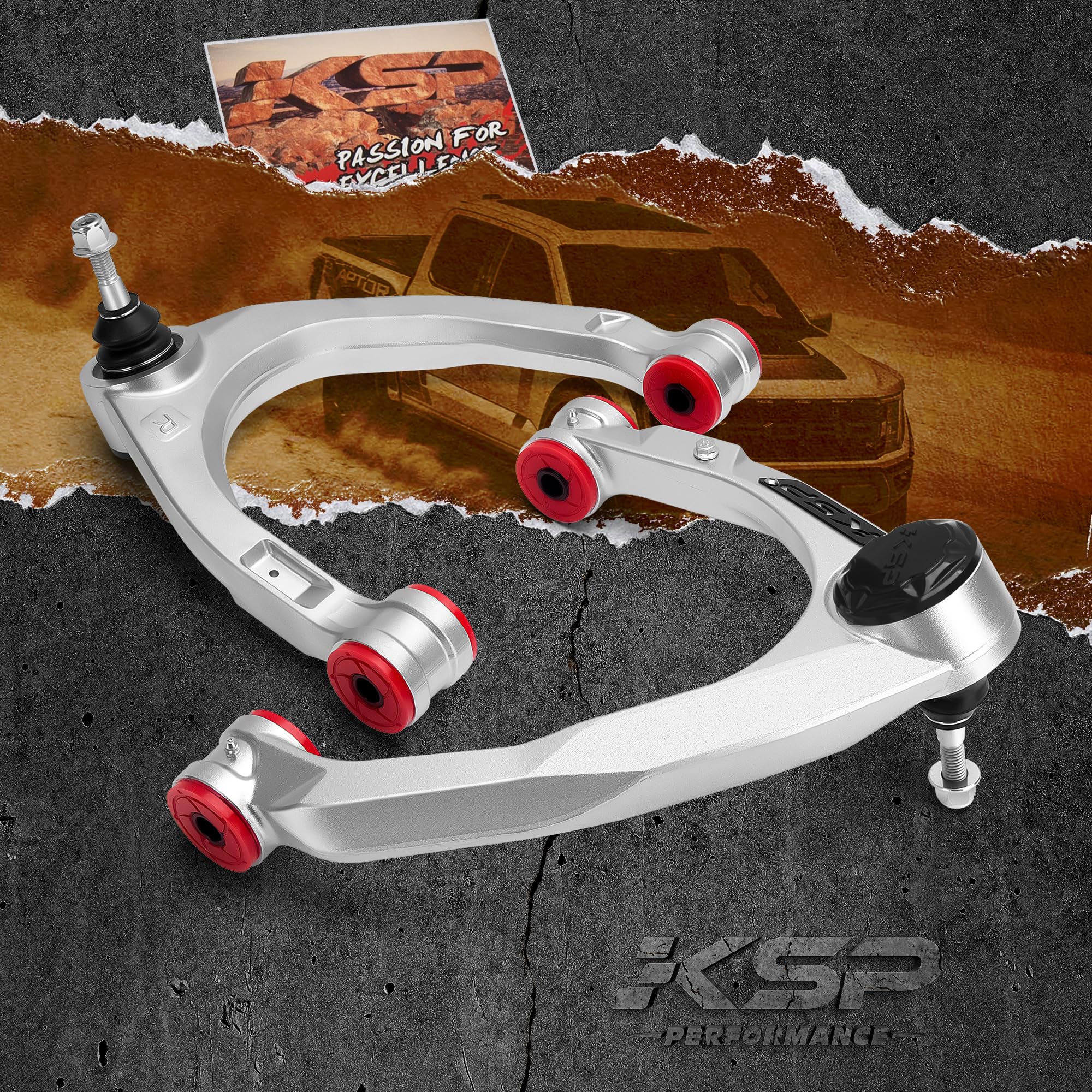 KSP PERFORMANCE off-road ready upgrade compatible with 2-4 inch lifts.