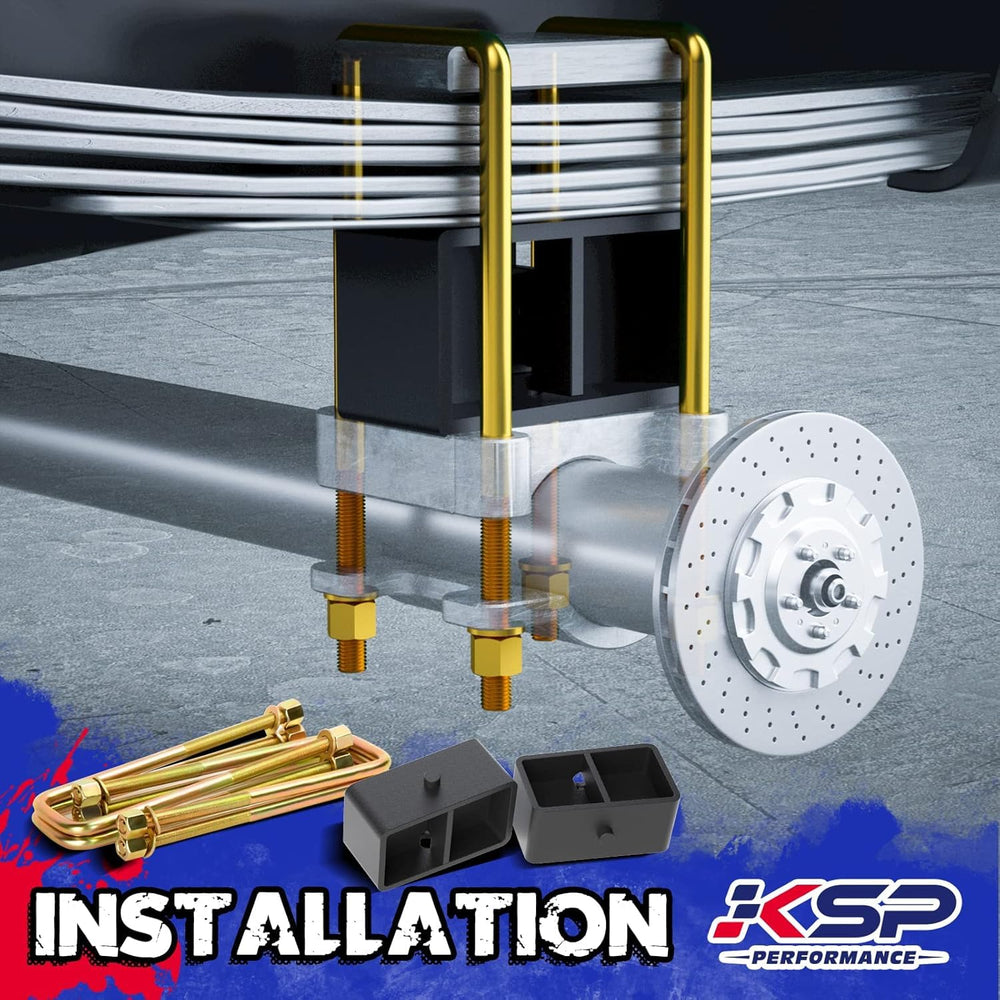 KSP Performance packaging showing complete lift kit components.