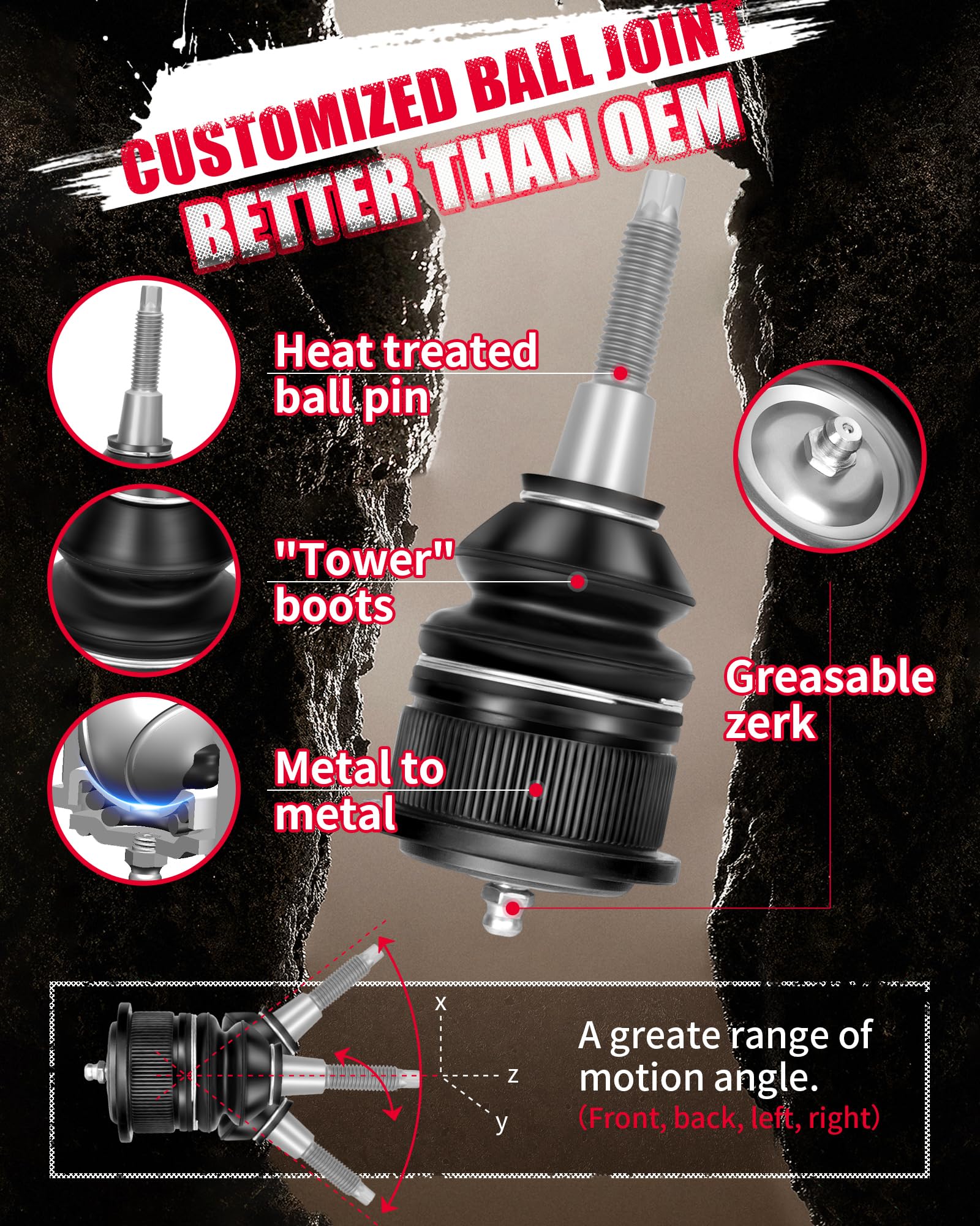 KSP PERFORMANCE polyurethane bushings resist temperature swings and reduce noise