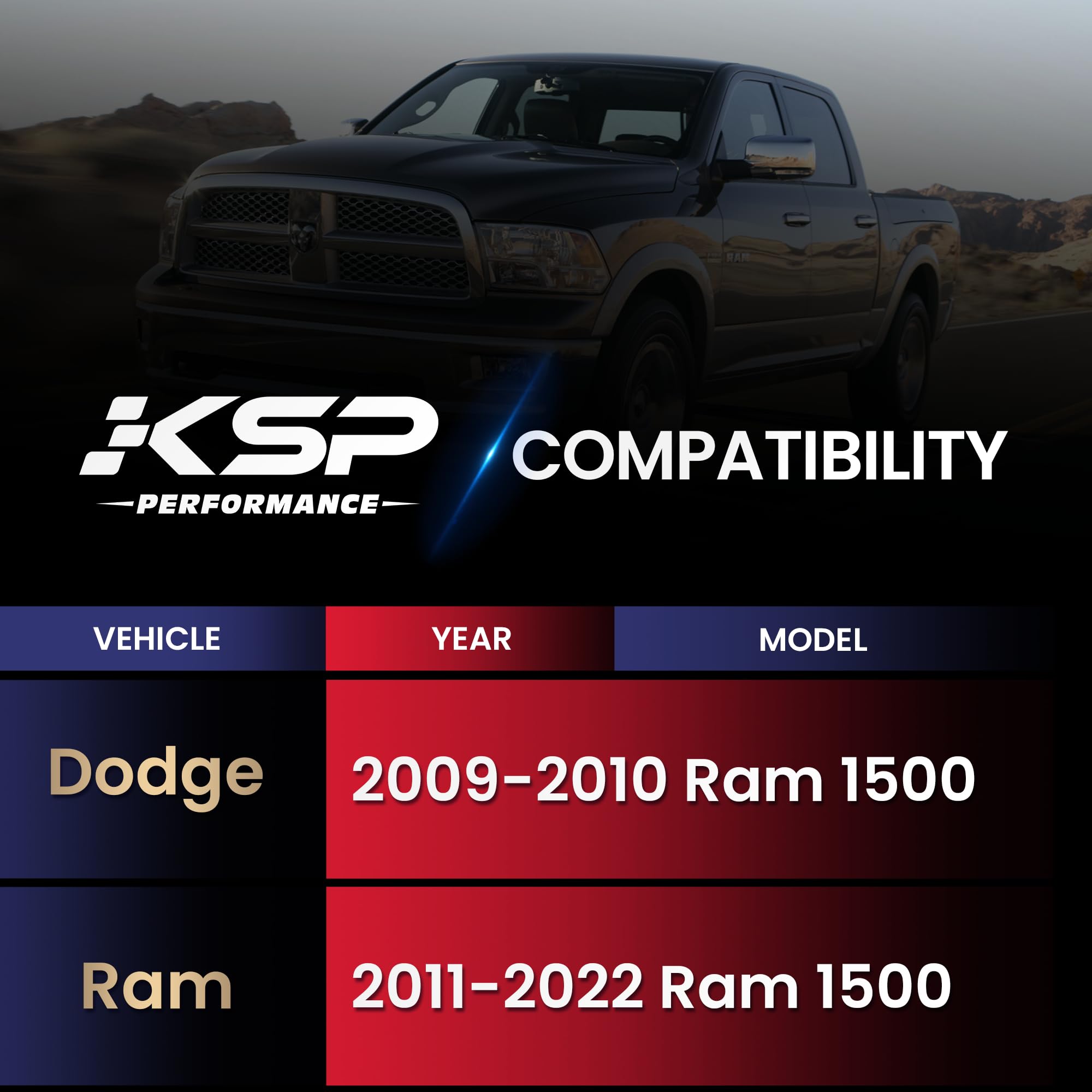 KSP Performance upper control arm with upgraded PU bushings for smoother ride.