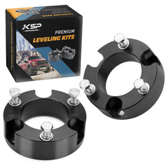 KSP PERFORMANCE tacoma 3in front lift spacers on vehicle for improved ground clearance.