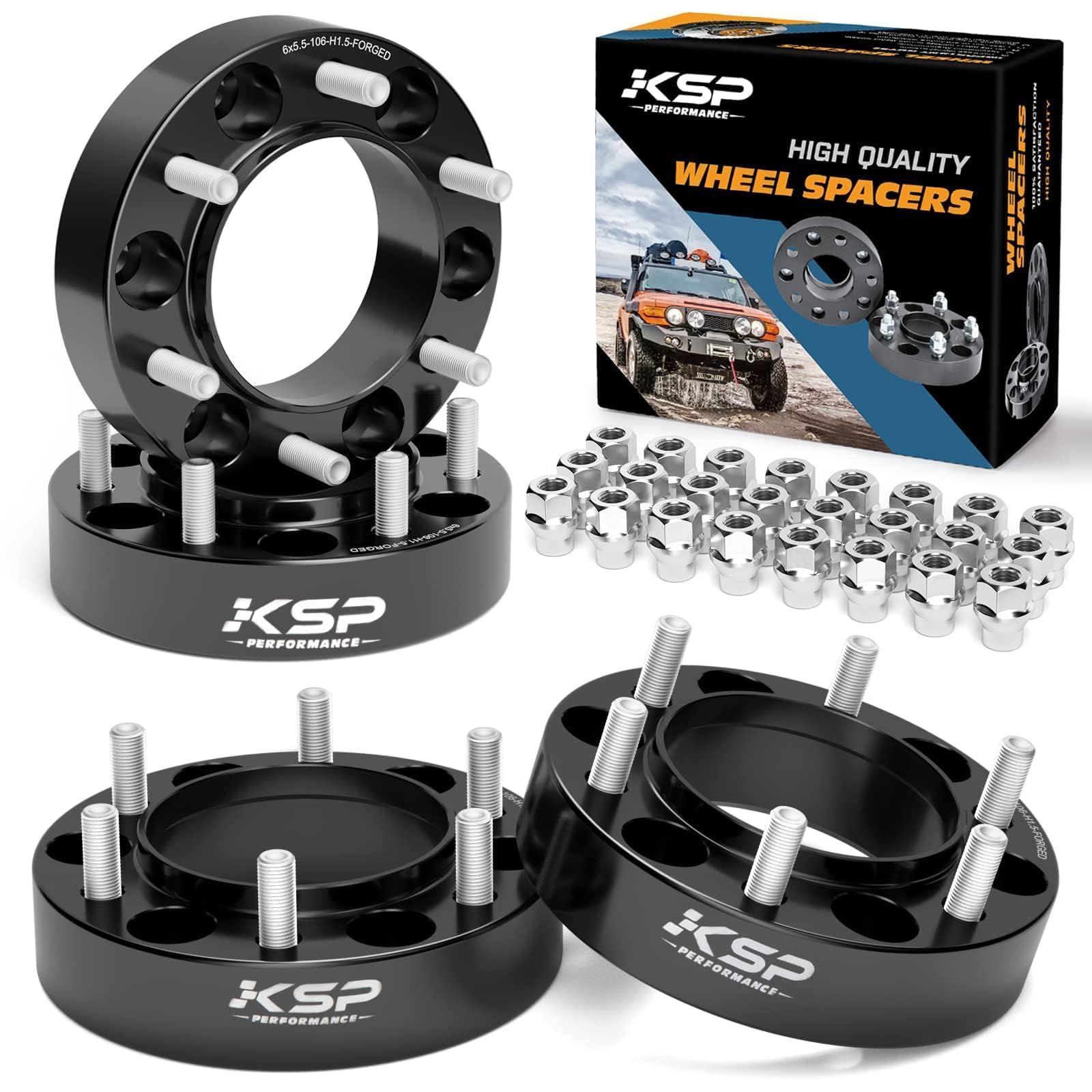 KSP PERFORMANCE tacoma-4runner spacer assembly showing wheel-fitment detail