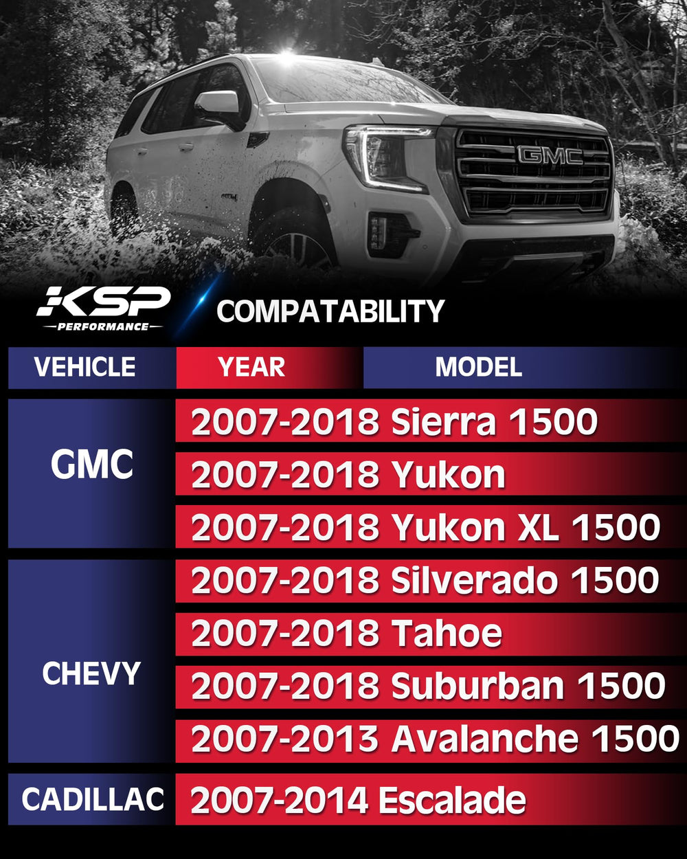 Tubular upper control arm designed for 2007-2018 GM trucks enhances strength and stability.