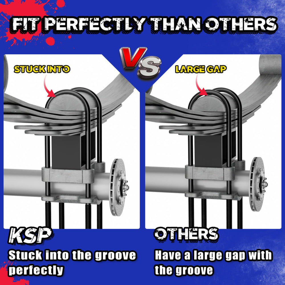 KSP Performance 10.9-grade u-bolts close-up for strong mounting